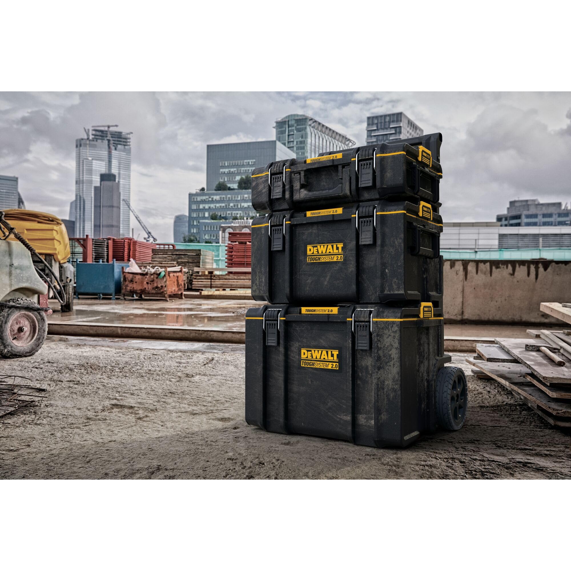 DEWALT TOUGHSYSTEM 2.0, Large Tool Box, 22 in., 110 lbs. Capacity